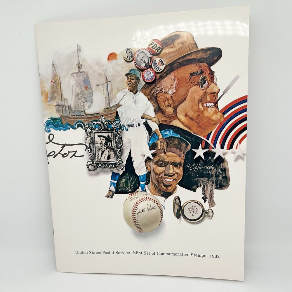 Vintage United States Postal Service Mint Set of Commemorative Stamps 1982